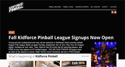 Desktop Screenshot of kidforcepinball.com