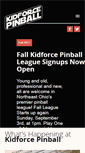 Mobile Screenshot of kidforcepinball.com